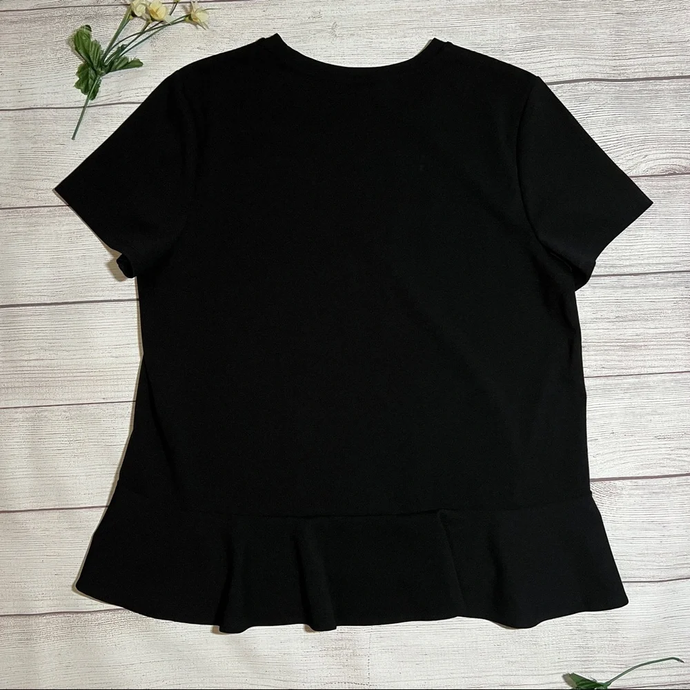 Banana Republic Crew Neck Short Sleeve Panel Detail Top - Picture 6 of 11